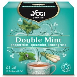 ЙОГИ ОРГАНИК БИО Чай "Двойна мента", пакетчета 12бр | YOGI ORGANIC BIO Tea "Double mint", teabags 12s