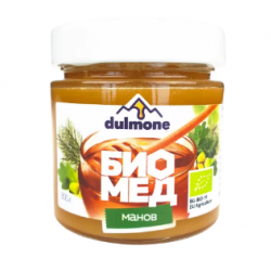 БИО Пчелен мед МАНОВ 300гр буркан ДЮЛМОН | ORGANIC HONEYDEW HONEY 300g DULMONE