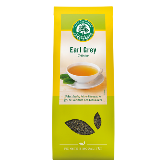БИО Зелен чай Ърл Грей, насипен 50гр ЛЕБЕНСБАУМ | BIO Green tea Earl Grey, loose 50g LEBENSBAUM