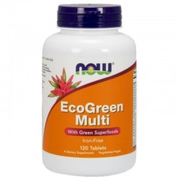 ЕКО ГРИЙН МУЛТИ 120 табл. НАУ ФУУДС | ECO GREEN MULTI 120 tb. NOW FOODS