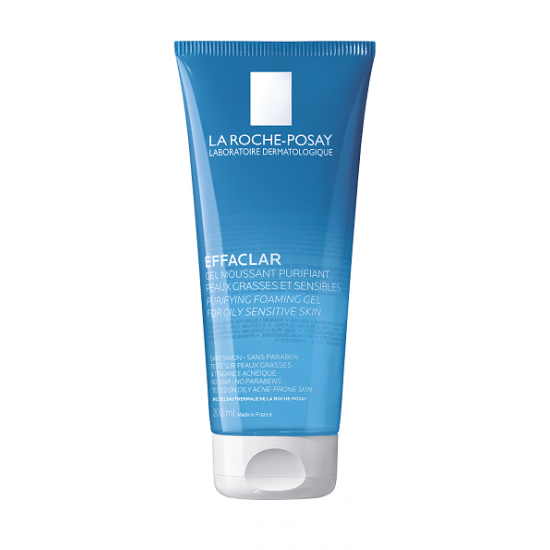 ЕФАКЛАР Измиващ пенещ се гел при проблемна кожа 200мл ЛА РОШ ПОЗЕ | LA ROCHE-POSAY EFFACLAR Gel moussant purifiant 200ml