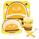 ЕКО ДЕТСКИ КОМПЛЕКТ ЗА ХРАНЕНЕ ОТ БАМБУК Пчела 5 части БАЛЕВ БИО | ECO BAMBOO KIDS DINNERWARE SET Bee 5 pieces BALEV BIO