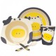 ЕКО ДЕТСКИ КОМПЛЕКТ ЗА ХРАНЕНЕ ОТ БАМБУК Крава 5 части БАЛЕВ БИО | ECO BAMBOO KIDS DINNERWARE SET Cow 5 pieces BALEV BIO