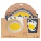 ЕКО ДЕТСКИ КОМПЛЕКТ ЗА ХРАНЕНЕ ОТ БАМБУК Крава 5 части БАЛЕВ БИО | ECO BAMBOO KIDS DINNERWARE SET Cow 5 pieces BALEV BIO