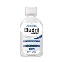 ЕЛУДРИЛ УАЙТ Ежедневна избелваща вода за уста 500мл | Mouthwash ELUDRIL WHITE 500ml