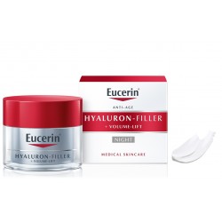 ЮСЕРИН ХИАЛУРОН ФИЛЪР + ВОЛЮМ ЛИФТ Нощен крем 50мл | EUCERIN HYALURON-FILLER + VOLUME-LIFT Night care 50ml