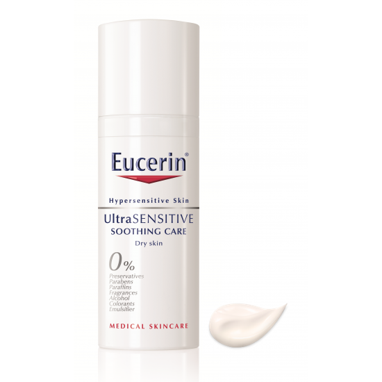 ЮСЕРИН УЛТРАСЕНЗИТИВ Успокояващ крем за суха кожа 50мл | EUCERIN ULTRASENSITIVE Soothing cream for dry skin 50ml