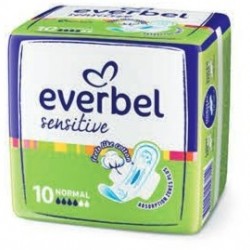 ЕВЪРБЕЛ СЕНЗИТИВ НОРМАЛ Дамски превръзки 10бр. | EVERBEL SENSITIVE NORMAL Ladies pads 10s