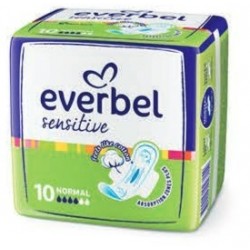 ЕВЪРБЕЛ СЕНЗИТИВ НОРМАЛ Дамски превръзки 10бр. | EVERBEL SENSITIVE NORMAL Ladies pads 10s