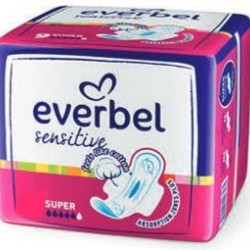 ЕВЪРБЕЛ СЕНЗИТИВ СУПЕР Дамски превръзки 8бр. | EVERBEL SENSITIVE SUPER Ladies pads 8s