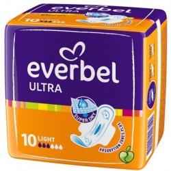 ЕВЪРБЕЛ УЛТРА ЛАЙТ Дамски превръзки 10бр. | EVERBEL ULTRA LIGHT Ladies pads 10s