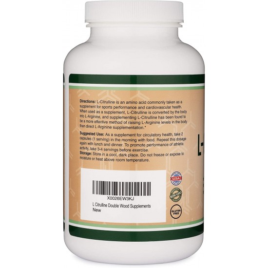 Л-цитрулин капсули x 210 бр Дабъл Ууд | L-citrulline caps x 210 s Double Wood