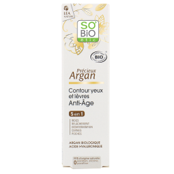 СО'БИО PRECIEUX ARGAN Анти-ейдж крем-контур за очи и устни 15мл | SO'BIO PRECIEUX ARGAN Anti-aging eye and lips contour cream 15ml