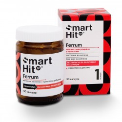 ЖЕЛЯЗО 15мг капсули 30бр СМАРТХИТ | IRON 15mg capsules 30s SMARTHIT
