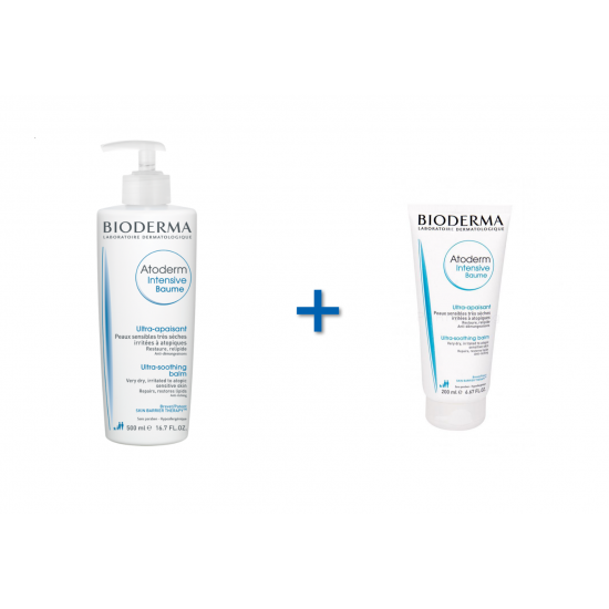 БИОДЕРМА АТОДЕРМ Интензив балсам 500мл + 200мл ПРОМО ПАКЕТ | BIODERMA ATODERM Intensive baume 500ml + 200ml PROMO PACK