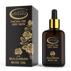 РИВАНА Масло за лице с БЪЛГАРСКО РОЗОВО МАСЛО (За суха кожа) 30мл | RIVANA Facial oil with BULGARIAN ROSE OIL (Dry skin) 30ml 