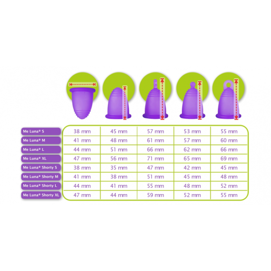 МЕЛУНА Менструална чашка размер L 34мл | MELUNA Menstrual cup size L 34ml