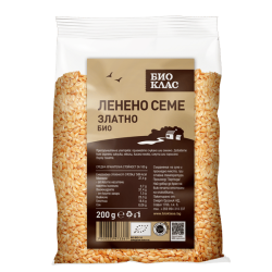 БИО Ленено семе златно 200гр БИО КЛАСА | BIO Flaxseed gold 200g BIO KLASA 