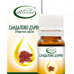 РИВАНА Етерично масло от САНДАЛОВО ДЪРВО 5мл | RIVANA SANTALUM ALBUM Essential oil 5ml