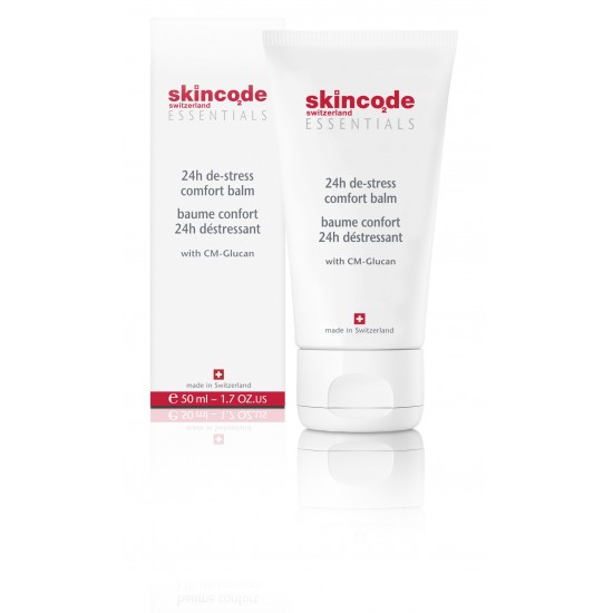 СКИНКОД ЕСЕНШЪЛС 24-часов анти-стрес балсам 50мл | SKINCODE ESSENTIALS 24h de-stress comfort balm 50ml