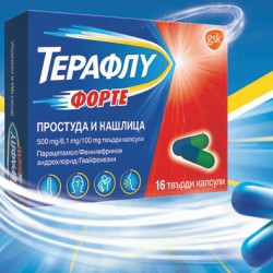 ТЕРАФЛУ ФОРТЕ Простуда и Кашлица капсули х 14бр. | THERAFLU FORTE x 14caps