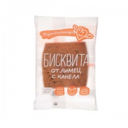 КУРАБИЙНИЦА БИО Бисквита от Лимец с Канела 1бр 37гр. | KURABIINICA BIO Biscuit from Spelled with Cinnamon 1s 37g