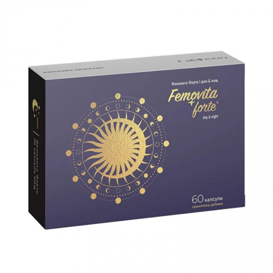 ФЕМОВИТА ФОРТЕ ДЕН И НОЩ капсули x 60бр НАТУРФАРМА | FEMOVITA FORTE caps x 60s NATURPHARMA
