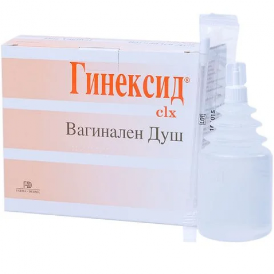 ГИНЕКСИД дамски душ 3бр НАТУРФАРМА | GINEXID intime douche doses 3s NATURPHARMA