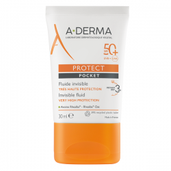 А-ДЕРМА ПРОТЕКТ Невидим джобен флуид SPF50+ 30мл | A-DERMA PROTECT Invisible pocket fluid SPF50+ 30ml