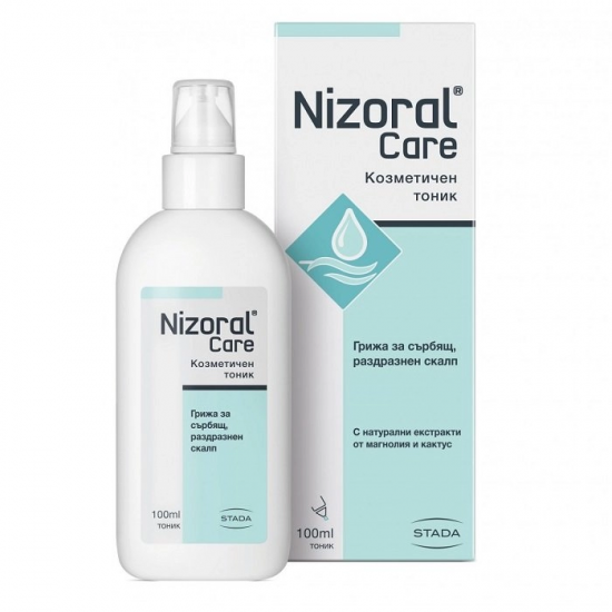 НИЗОРАЛ КЕЪР тоник за скалп при пърхот и сърбеж 100мл | NIZORAL CARE hair tonic 100ml