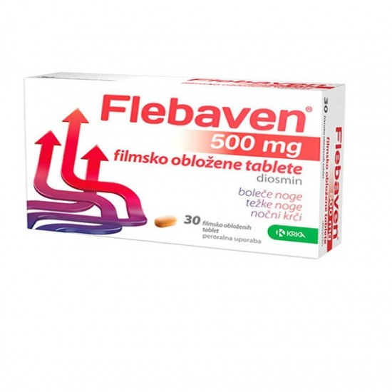 ФЛЕБАВЕН 500мг таблетки 30бр КРКА | FLEBAVEN 500mg tablets 30s KRKA