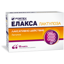 ЕЛАКСА течни сашета 12бр х 15мл ФОРТЕКС | ELAXA liquit sachets 12s x 15ml FORTEX