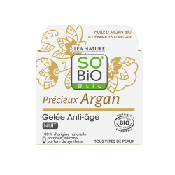 СО'БИО PRECIEUX ARGAN Анти-ейдж нощен гел 40мл | SO'BIO PRECIEUX ARGAN Anti-aging night gel 40ml