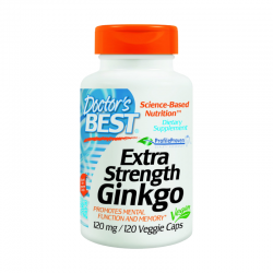 ГИНКО БИЛОБА ЕКСТРА СИЛНА 120мг х 120 капсули ДОКТОРС БЕСТ | EXTRA STRENGHT GINKGO 120mg 120 veggie caps DOCTOR'S BEST