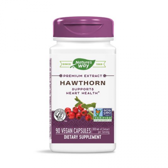 ГЛОГ ЕКСТРАКТ 465мг х 90 капсули НЕЙЧЪР'С УЕЙ | HAWTHORN 465mg 90s veg caps NATURE'S WAY