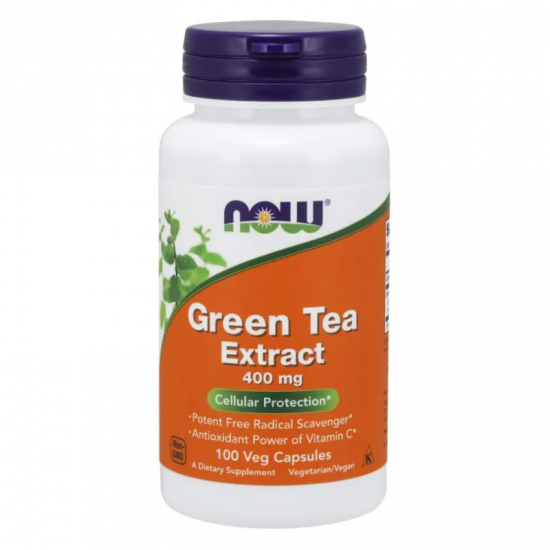 ЕКСТРАКТ ОТ ЗЕЛЕН ЧАЙ 400мг 60% капсули 100 бр. НАУ ФУУДС | GREEN TEA EXTRACT 400mg 60% caps 100s NOW FOODS