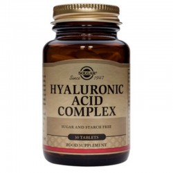 КОМПЛЕКС ХИАЛУРОНОВА КИСЕЛИНА ( + колаген) таблетки 30бр СОЛГАР | HYALURONIC ACID COMPLEX tabs 30s SOLGAR