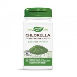 ХЛОРЕЛА (МИКРО-ВОДОРАСЛИ) 410мг капсули 100 бр. НЕЙЧЪР‘С УЕЙ | CHLORELLA (MICRO-ALGAE) 410mg veg. caps 100s NATURE'S WAY