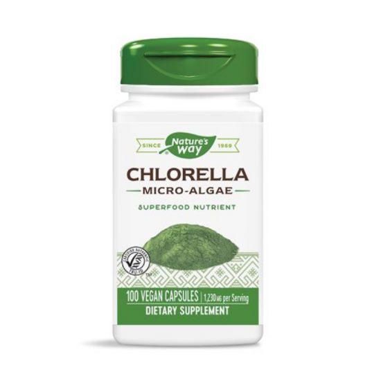 ХЛОРЕЛА (МИКРО-ВОДОРАСЛИ) 410мг капсули 100 бр. НЕЙЧЪР‘С УЕЙ | CHLORELLA (MICRO-ALGAE) 410mg veg. caps 100s NATURE'S WAY