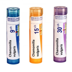 ХАМОМИЛА ВУЛГАРИС 9CH, 15CH, 30CH гранули 4гр. БОАРОН | CHAMOMILLA VULGARIS 9CH, 15CH, 30CH pillules 4g BOIRON