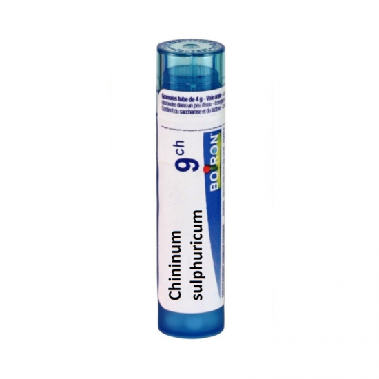 ХИНИНУМ СУЛФУРИКУМ 9CH гранули 4гр. БОАРОН | CHININUM SULPHURICUM 9CH pillules 4g BOIRON