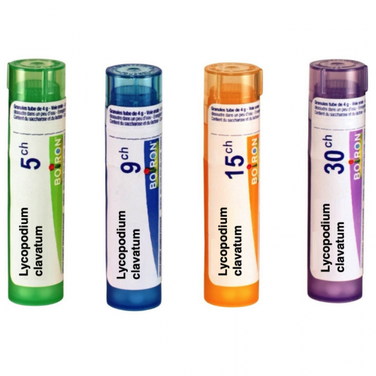 ЛИКОПОДИУМ КЛАВАТУМ 5CH, 9CH, 15CH, 30CH гранули 4гр. БОАРОН | LYCOPODIUM CLAVATUM 5CH, 9CH, 15CH, 30CH pillules 4g BOIRON
