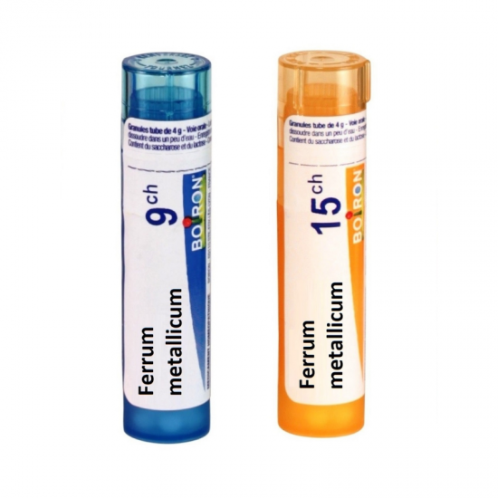 ФЕРУМ МЕТАЛИКУМ 9CH, 15CH гранули 4гр. БОАРОН | FERRUM METALLICUM 9CH, 15CH pillules 4g BOIRON