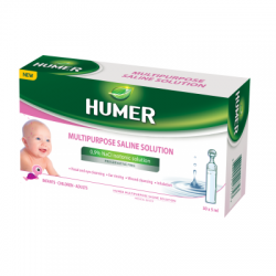 ХЮМЕР Стерилен физиологичен разтвор 5мл х 30 дози | HUMER Multipurpose Sterile Physiolgical Serum 5ml 30s