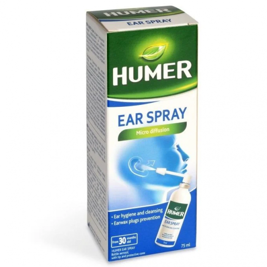 Humer Tab ХЮМЕР Спрей за почистване на ушите 75мл | HUMER Ear Hygiene spray 75ml