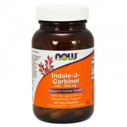 ИНДОЛ-3-КАРБИНОЛ капсули 60 бр. НАУ ФУУДС | INDOLE-3-CARBINOL caps 60s NOW FOODS