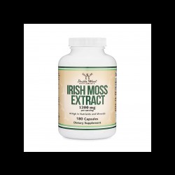 Червени водорасли (ирландски мъх) капсули x 180 бр Дабъл Ууд | Irish sea moss caps x 180 s Double Wood