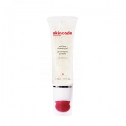СКИНКОД ЕСЕНШЪЛС Нежно измиваща гел-пяна с четка 50мл | SKINCODE ESSENTIALS Purifying cleansing gel whit brush 50ml