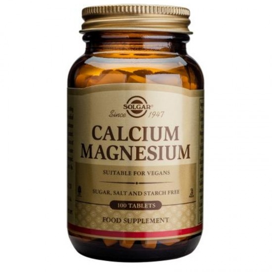 КАЛЦИЙ МАГНЕЗИЙ таб. 100бр СОЛГАР | CALCIUM MAGNESIUM tabs. 100s SOLGAR