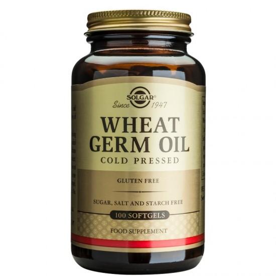 МАСЛО ОТ ПШЕНИЧНИ КЪЛНОВЕ 1130мг меки капсули 100бр. СОЛГАР | WHEAT GERM OIL 1130mg softgels 100s SOLGAR